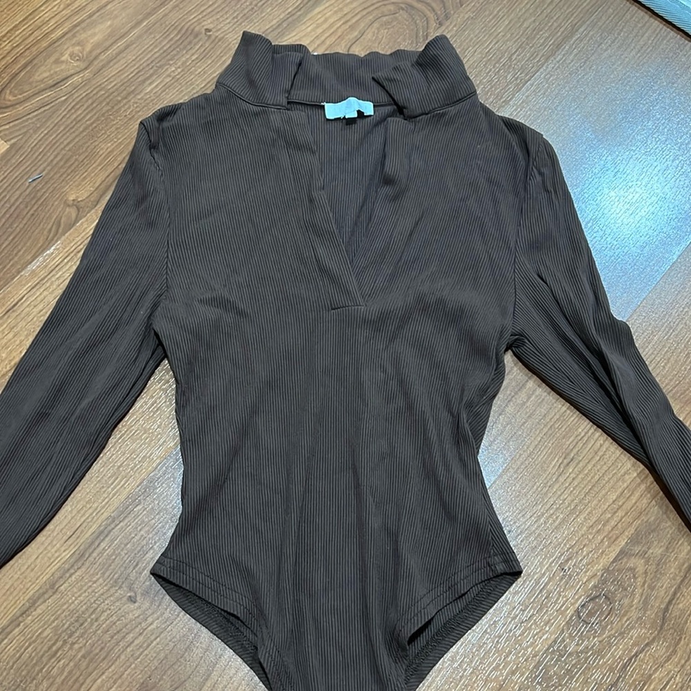 Meshki Brown bodysuit